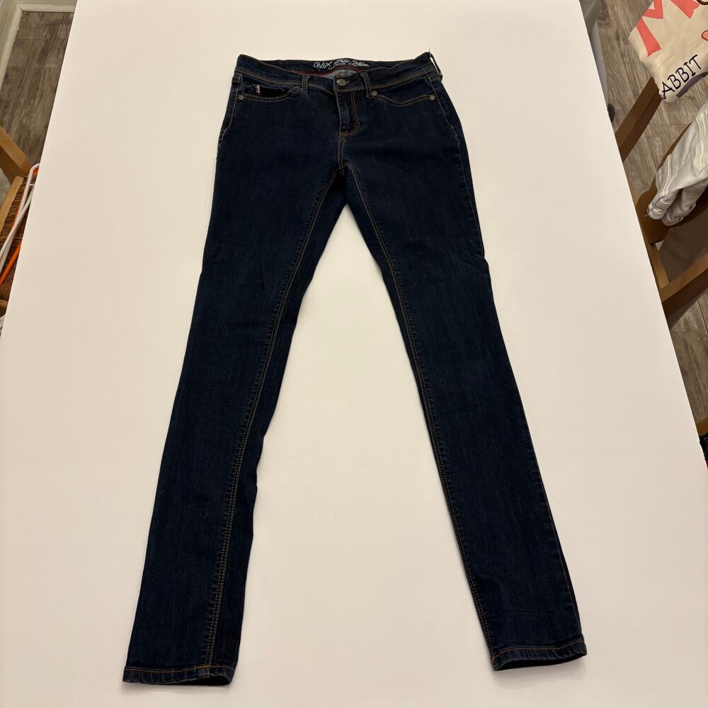 U.S. Polo Assn Womens Jeans Size 2 Long Skinny Dark Wash Stretch Denim